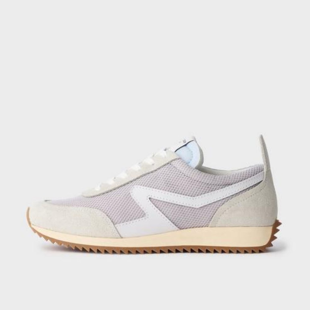 rag & bone Women's Retro Mesh Lace Up Low Top Running Sneakers in Moonstone 38